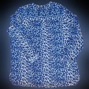 Clara Sun Woo Blue Leopard Print Tunic